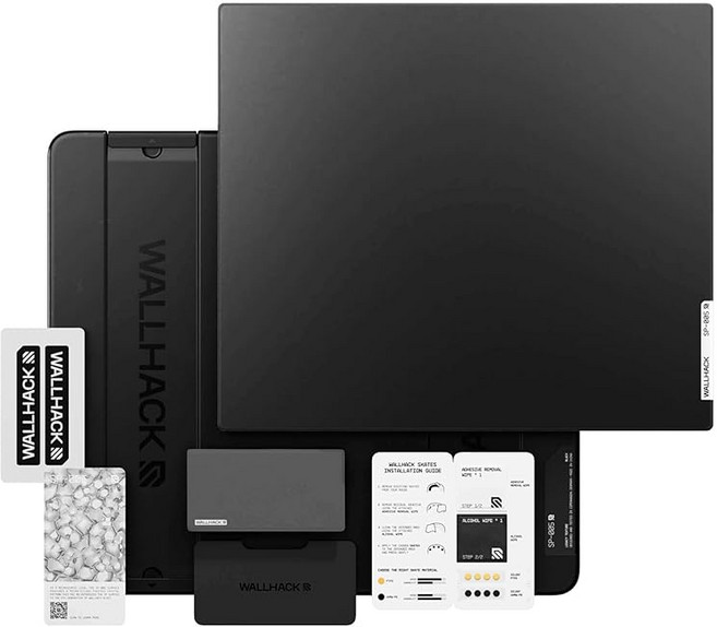 월핵 SP-005 유리 게이밍 마우스패드 Wallhack 스카이패드 블랙 화이트, 1개, 1) 블랙