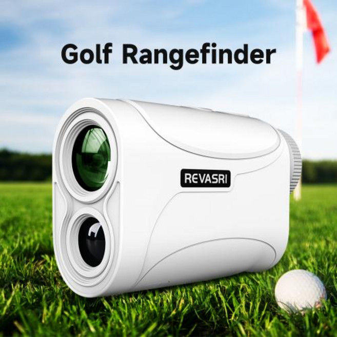 REVASRI 1090Yds 골프 거리 측정기 (슬로프 스위치 포함) 레이저 거리 측정기 플래그 잠금 진동 골퍼 용 6X 배율 단안, 650 Yards, 1)Without Magnet