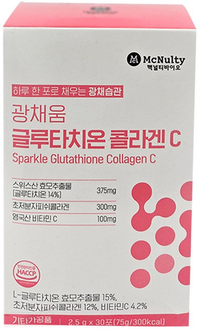 맥널티바이오 광채움 글루타치온 콜라겐 C 30p, 75g, 1개