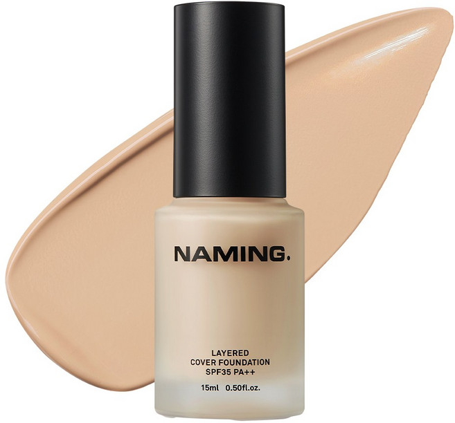 네이밍 레이어드 커버 파운데이션 15ml 3 color, 21Y, 1개