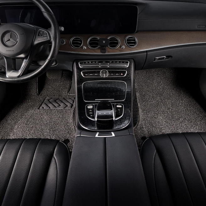 메이튼 차량용 비숑 코일 카매트 운전석+조수석+2열 세트, 그레이, 트랙스 크로스오버 (23.3~)_D592