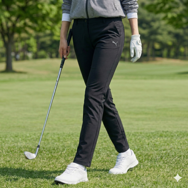 푸마골프 여성 봄여름가을 스판 롱팬츠 골프바지