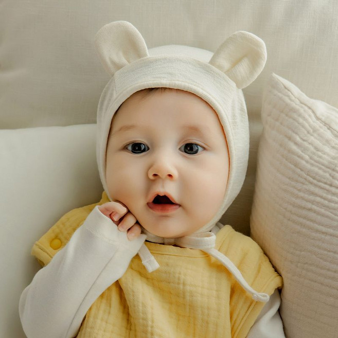 해피프린스 베베 베어 아기 보넷