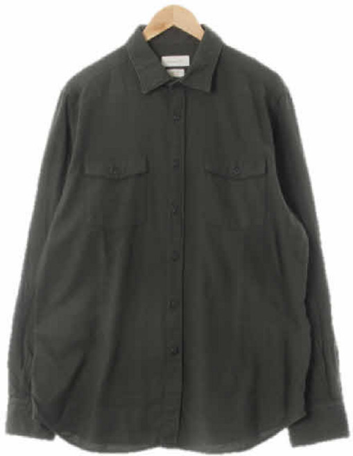 8799 마시모두띠 사이프러스그린 면 긴팔셔츠 [XL]