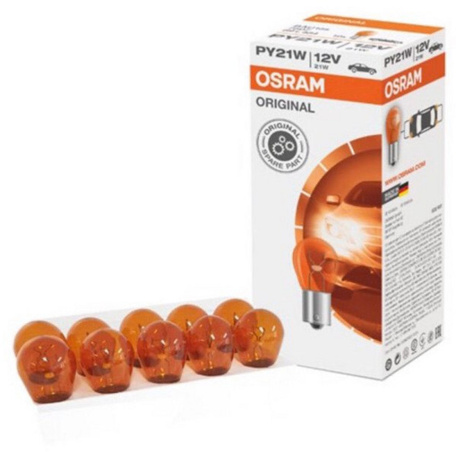 OSRAM 歐司朗 7507 12V PY21W 琥珀色 方向燈燈泡, 1個