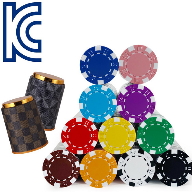 행복한 카지노칩 예쁜 색상 포커칩 1p, 파스텔색상칩 하늘, 1개