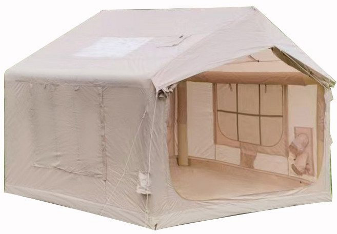 클라우드 로우 자동 에어 텐트 야외 캠핑 8핑 풀 세트, 8 사각 별빛+고압펌프