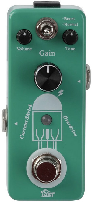 기타이펙터 ISET 일렉트릭 기타 이펙트 페달 오버드라이브 바이패스 디스토션 부스터 컴프레서 퍼즈 플랜저 트루 부품, PD-9C Overdrive, 1개