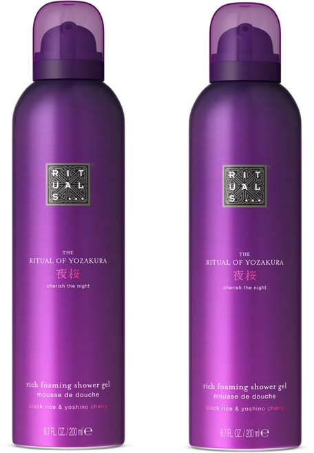 RITUALS 네덜란드 벚나무 추출물 화이트 블라썸향 포밍 샤워젤 200ml x 2통