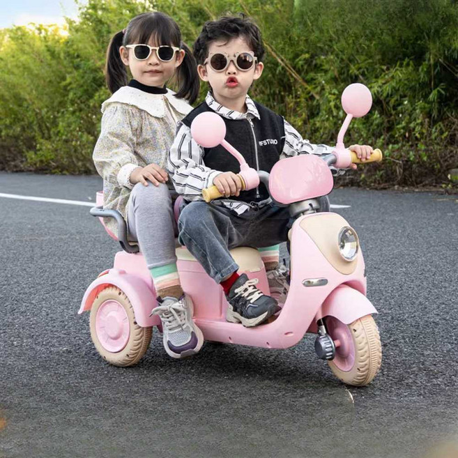 유아 전동차 3륜 전동 오토바이 유아 리모컨 원격 2인 스쿠터, 1개, 13. 민트 12v4.5A 대용량배터리+리모컨