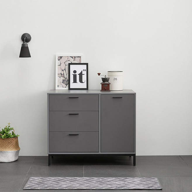 맘마존 수납장 신생아 분유존 수납장 이유식존 1000, 그레이