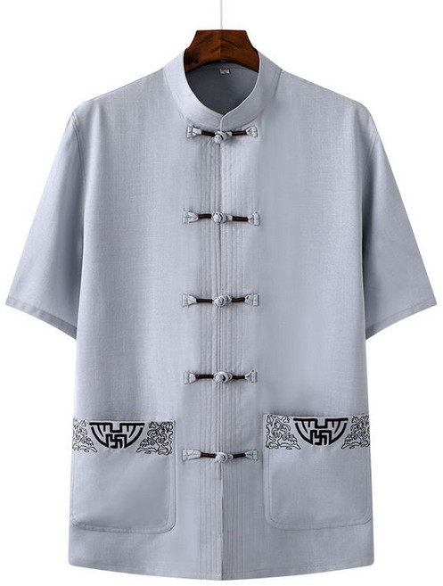 칠나무 남성 스님 반팔 승복 절복 운동복 계량한복 공연복 투피스BMX25