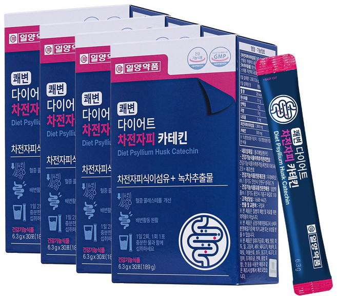 일양약품 쾌변 다이어트 차전자피 카테킨, 4개, 30회분