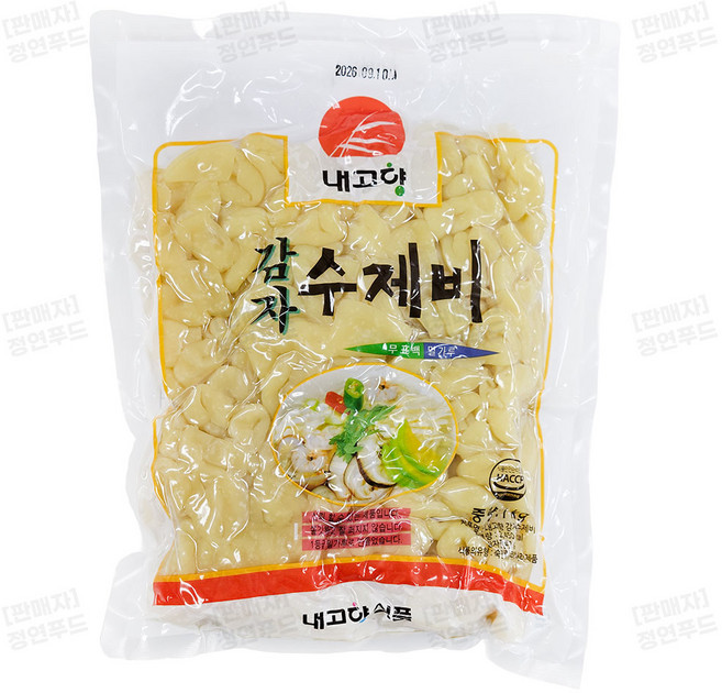 내고향 감자수제비 (실온), 1kg, 10개