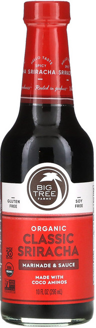 Big Tree Farms Organic Classic Sriracha Marinade & Sauce 10 fl oz (296 ml) 1팩, 1개, 1.5L