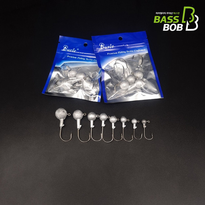 [배스밥] 지그헤드 [5개입] 루어낚시바늘 볼락바늘 꺽지 쏘가리낚시, 2.5g(3/32oz)5개입, 1개