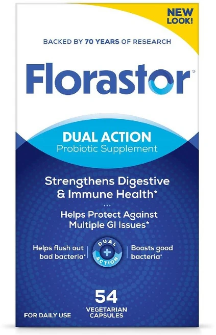 Florastor 듀얼 액션 프로바이오틱스 30캡슐, 54캡슐, 1개, 54정 - 쿠팡