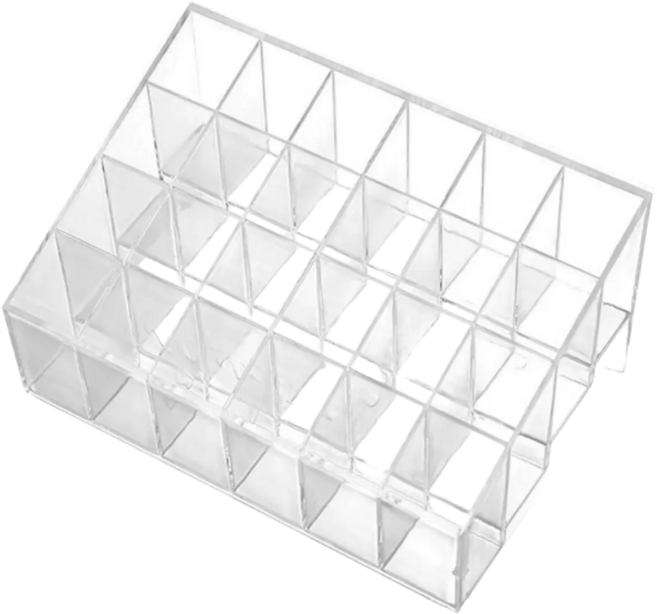 화장품 정리 투명 칸막이 립스틱 네일 브러쉬, 1개