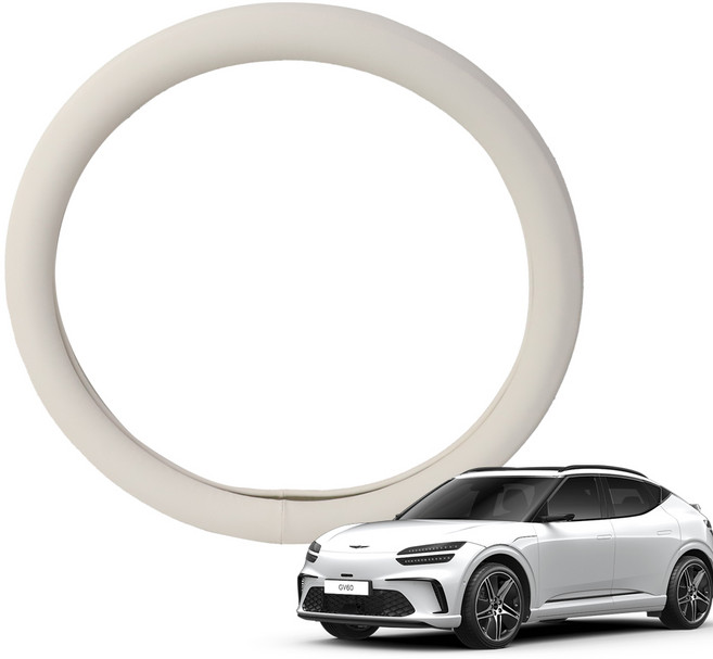 딜온 컬러풀 프리미엄 자국걱정없는 논슬립 엣지 핸들커버, GV60 미스틱화이트