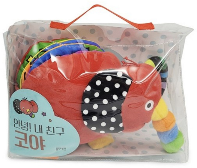 블루래빗 꼬꼬맘 헝겊책 초점책 오감발달 코야 아기코끼리 돌아기장난감, 5.누구