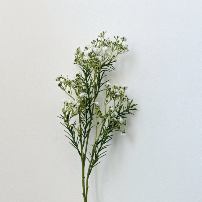 플랜쳐 들꽃조화 부케 인테리어 꽃다발 셀프웨딩 부케, 1개, 하얀색