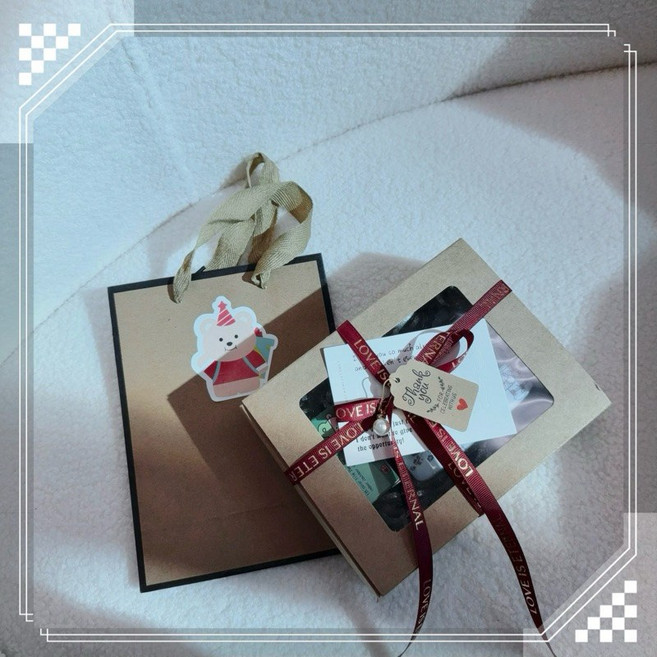 復古防水傻瓜底片相機 - 生日/畢業/交換禮物, 加購禮盒包裝+牛皮紙袋（不含相機、底片）, 1個