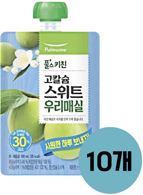풀무원 풀스키친 스위트우리매실 100mlX10, 매실맛, 100ml