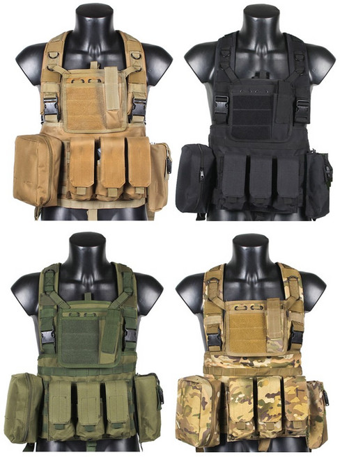 서바이벌 RRV 전술베스트 에어소프트 전투 야전 조끼 텍티컬 방탄조끼 밀리터리 캠핑 낚시 사냥 아웃도어 보호장비 제이템팩토리, 1개