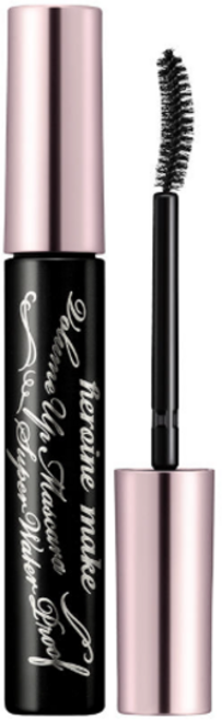 키스미 히로인메이크 볼륨 업 마스카라 슈퍼 워터프루프, 01 Deep Black, 4개