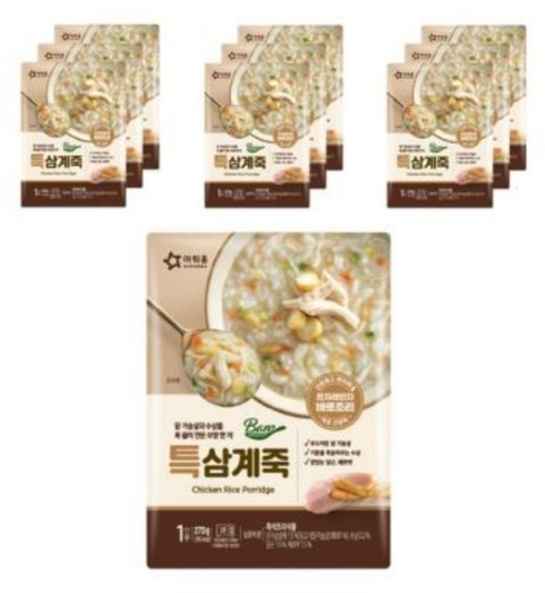 바로 특 삼계죽, 270g, 45개