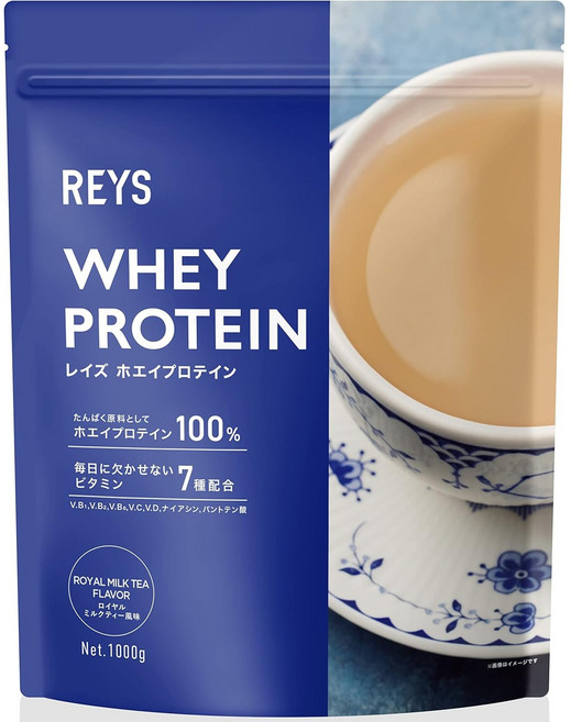 REYS 레이스 유청 단백질 1kg 로얄 밀크티 풍미, 1개