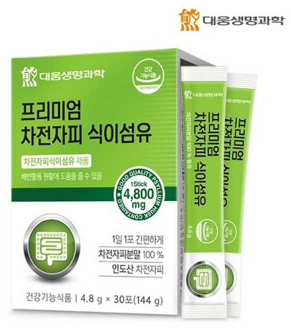 인도산 차전자피분말 100% 차전자피식이섬유 30포, 1개