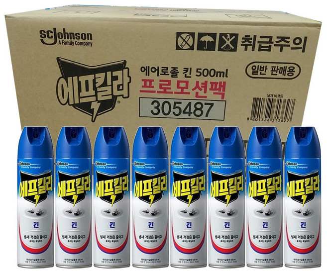 에프킬라 에어로졸 킨, 500ml, 24개