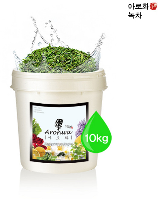 아로화 (Arowha) 프리미엄 아로마 입욕제 / 족욕제 10kg 36종 스파입욕제 업소용 대용량 목욕 반신욕 족욕 풋 바스솔트, 녹차, 1개