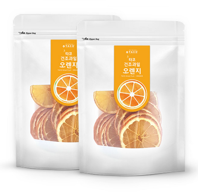 타코 건조과일 오렌지 50g 2개세트, 2개