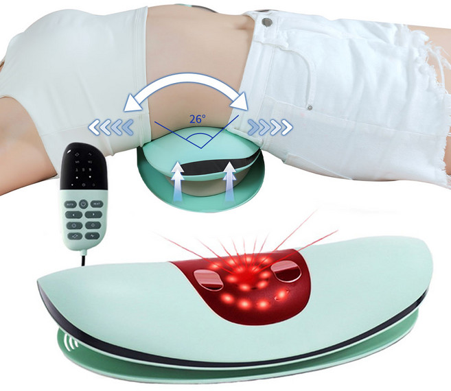 Smabat 허리마사지기 전동 허리 안마기 3단계온열 리모컨, 스트레칭 허리마사지기, SM-2689