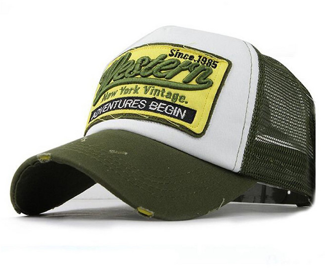 비토스 웨스턴 어드벤처 빈티지 메쉬캡 남자 여자 여름모자 물놀이모자 망사모자