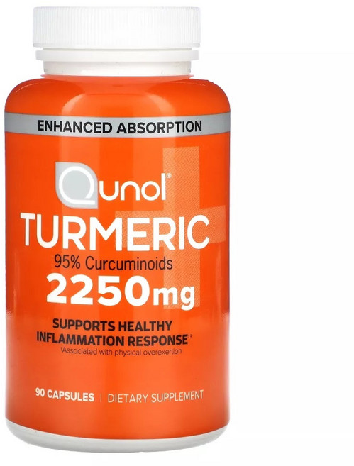 Qunol 薑黃 2250mg 膠囊, 1個, 90錠