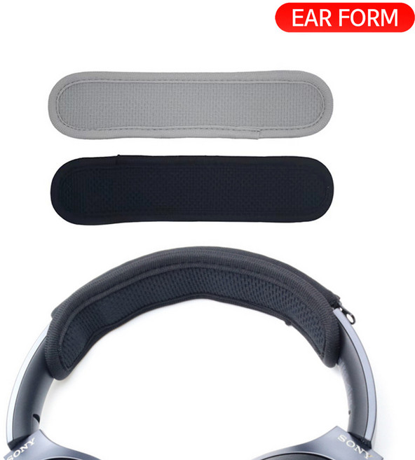 이어폼 매쉬형 헤드셋 밴드 헤드폰 커버 헤드 쿠션, 그레이(대형) H903