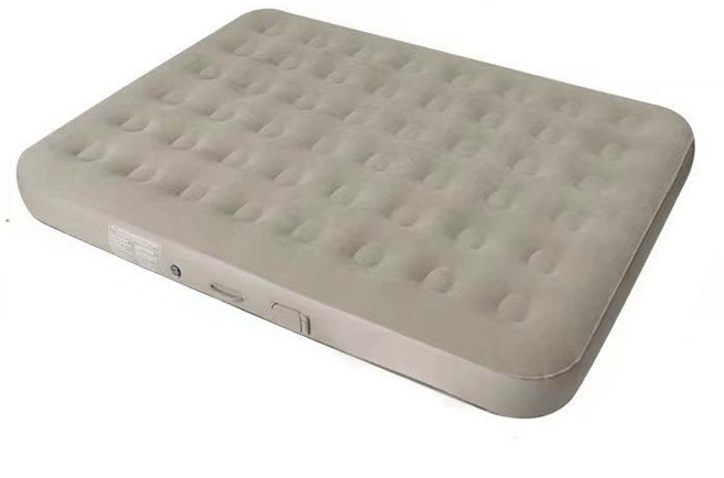 캠핑글램아웃 에어침대 캠핑 자충매트 원터치 에어매트 자동펌프 내장형 25cm, 베이지, 퀸(더블) (150x200x25cm)