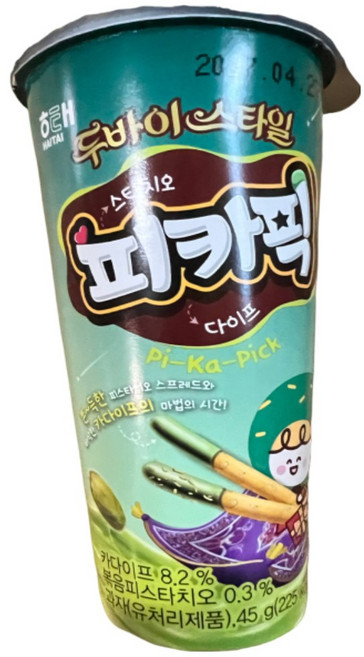 초코픽 피카픽 피스타치오 카다이프, 45g, 1개