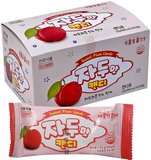 선미식품 자두맛캔디 22g 30입, 30개