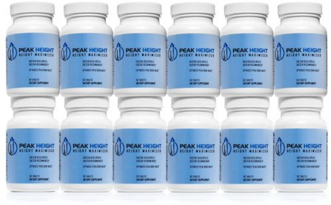 피크 하이트 성장 보충제 - 청소년 여성 및 남성용 일 Peak Height Growth Supplement - Once Daily Height Growth Support f, 90개(12팩), 1개