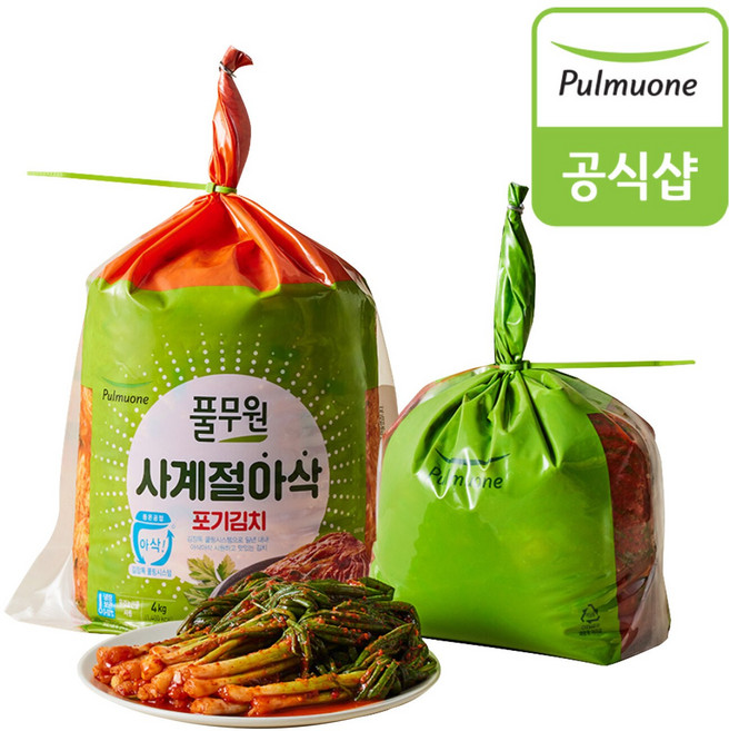 [생산직송] 사계절아삭 포기김치(4kg)+파김치(2kg), [생산직송] 사계절아삭 포기김치(4kg)+파김치(2kg, 1개