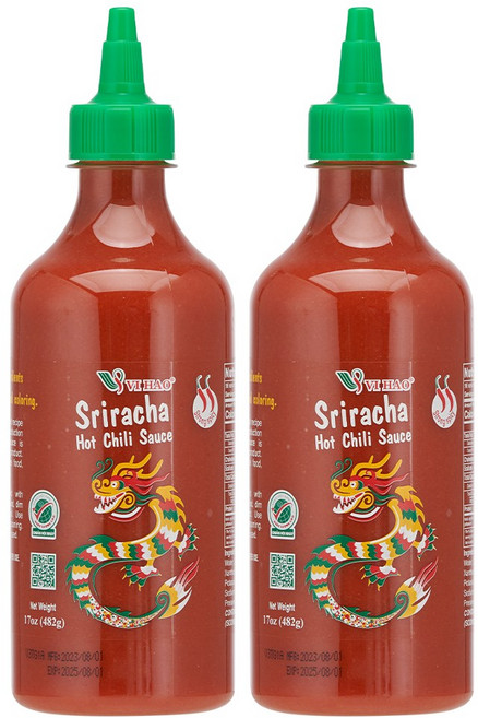비하오 스리라차 핫 칠리 소스, 482g, 2개