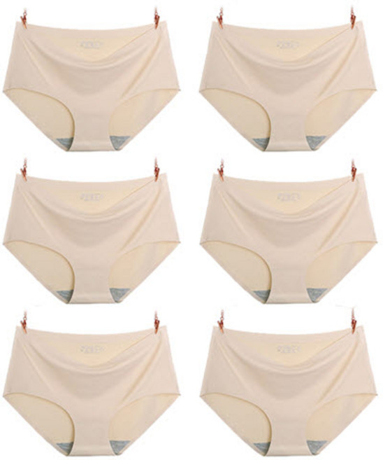 어반하우스 6장세트 심리스 노라인 무봉제 여성팬티
