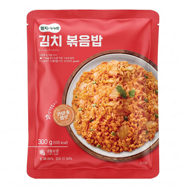 엄지 김치 볶음밥 냉동, 300g, 30개