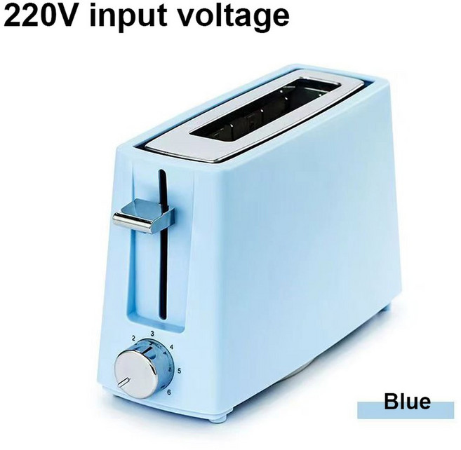 스테인레스 스틸 전기 토스터기 빵 베이킹 오븐 아침 식사 기계 그릴 스토브 샌드위치 메이커 히터 워머, 04 220V Blue