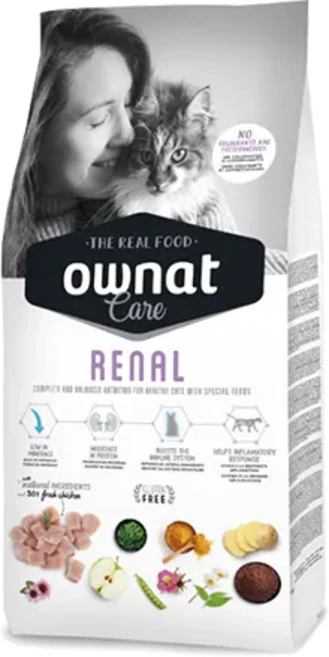 ownat CARE 貓咪腎臟機能照護無麩質配方-放牧雞肉, 300g, 1個, no this value