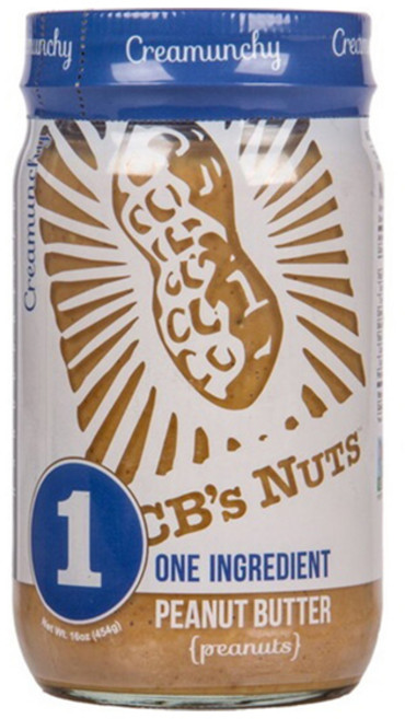 CB`S NUTS 원 인그리디언트 피넛 버터, 1개, 454g